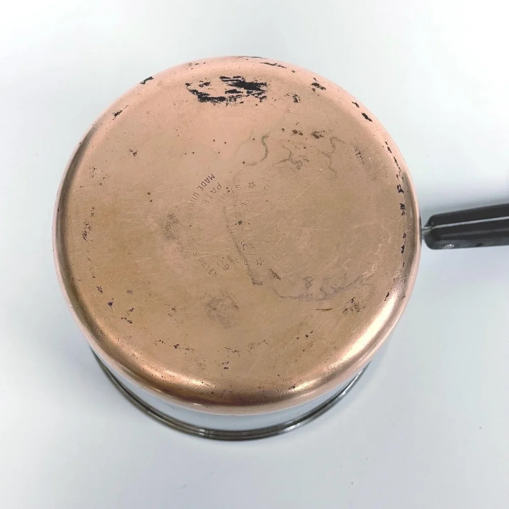 Vintage Revere Ware Copper Bottom 3 Quart Pot